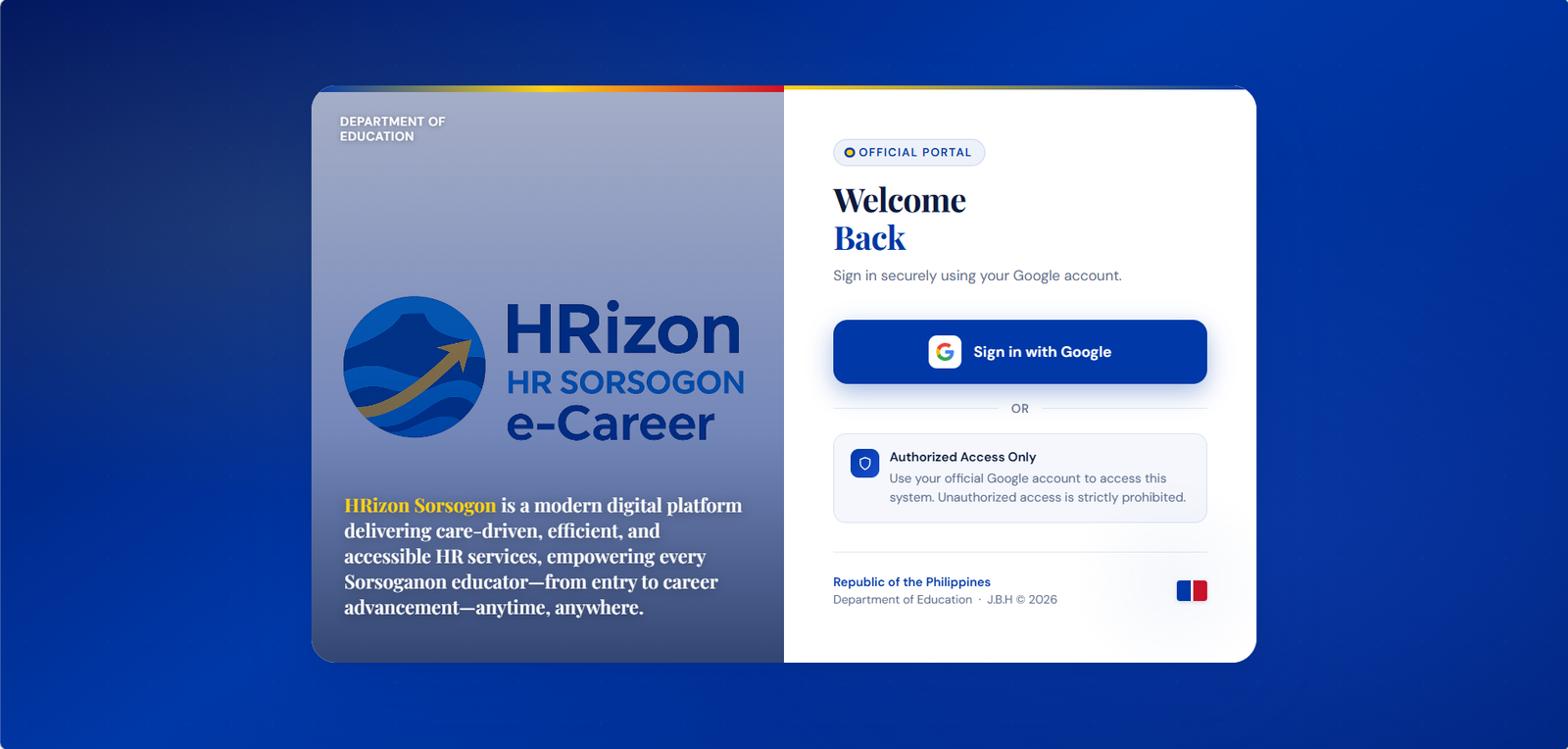 HRizon — e-Career Portal screenshot
